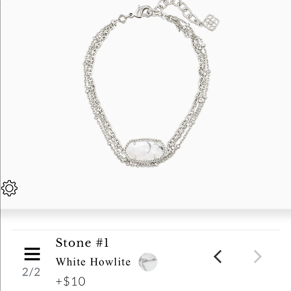 Kendra Scott howlite elaina bracelet